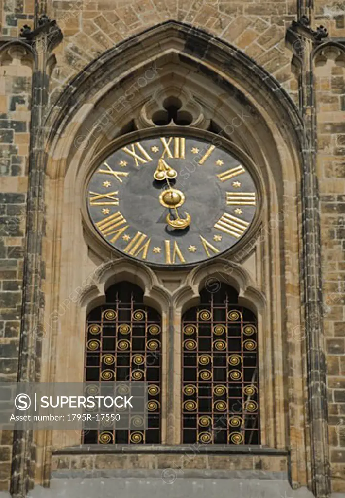 Clock of Saint Vitus Cathedral in Prague