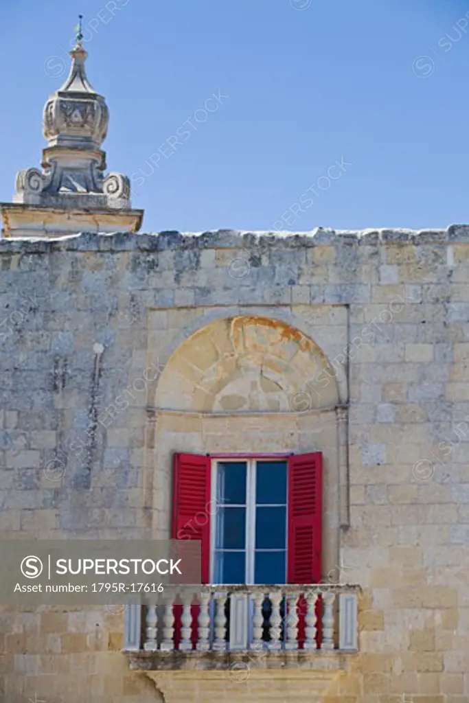 Window of old building, Mdina, Malta
