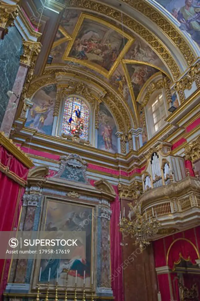 Interior of Mdina Cathedral, Malta