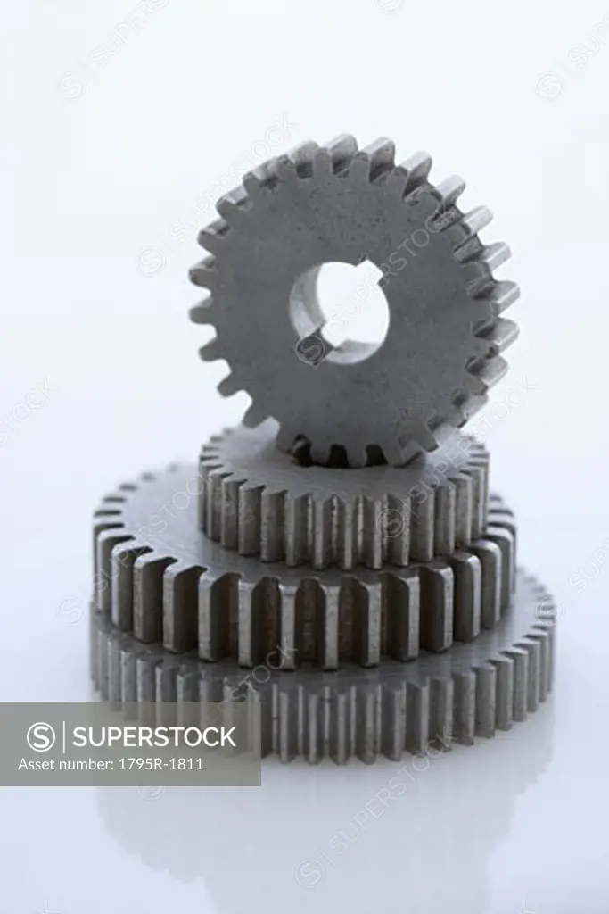 Stack of large gears
