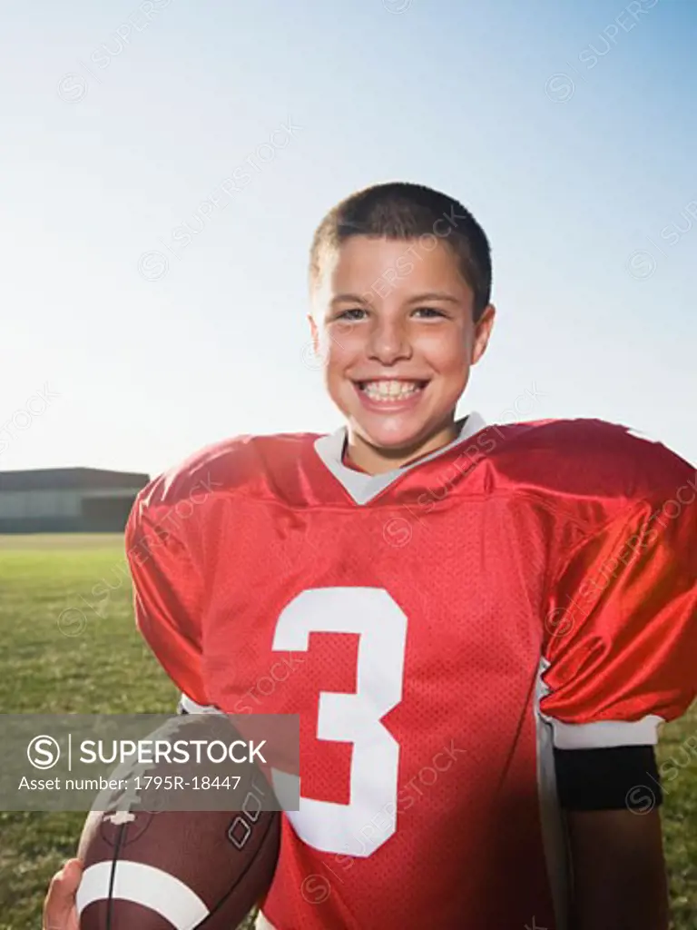 Portrait of football player