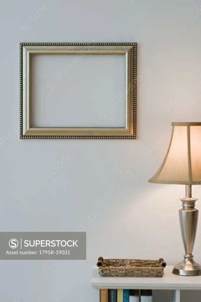 Empty frame in home interior