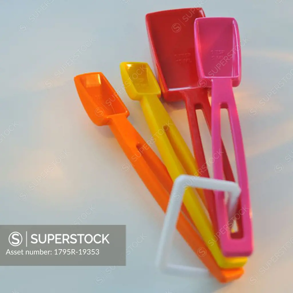 Colorful measuring spoons