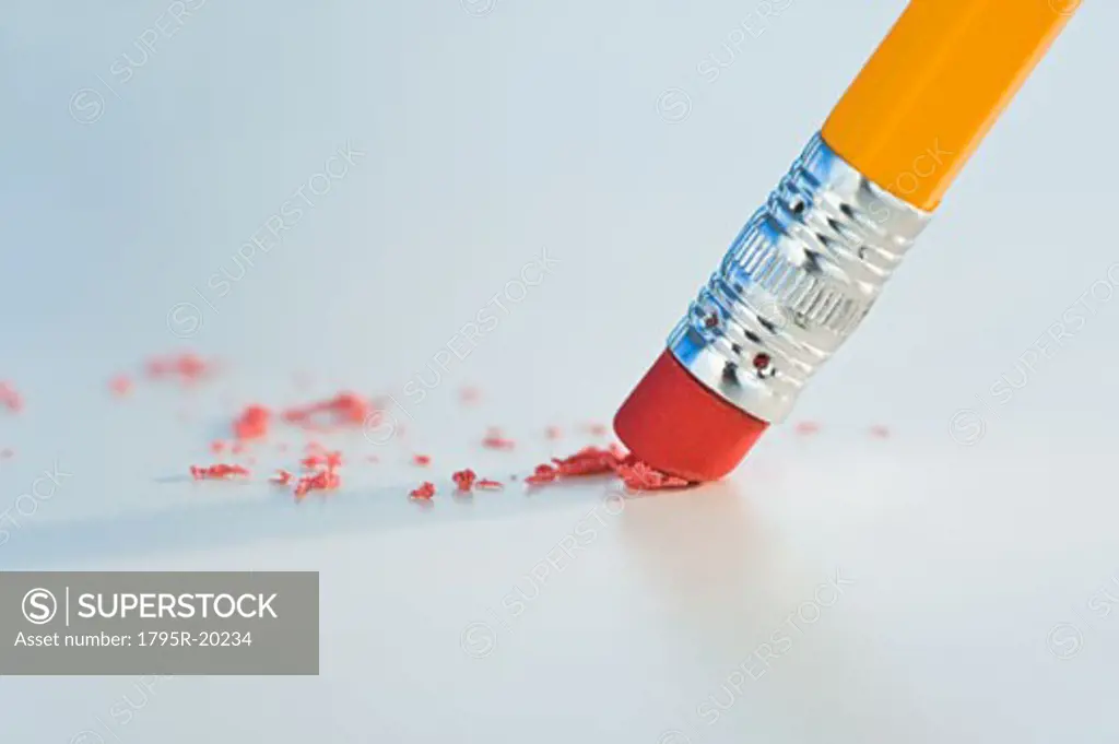 Close-up of pencil eraser