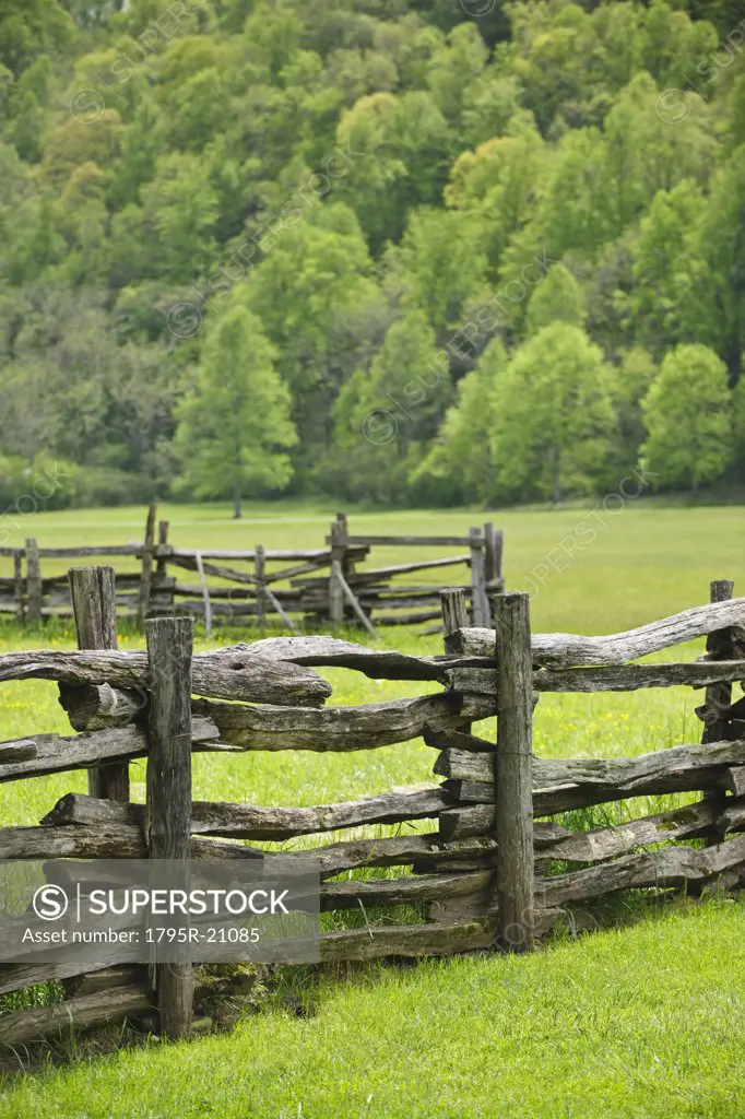 A fence in Smoky Mountain National Park