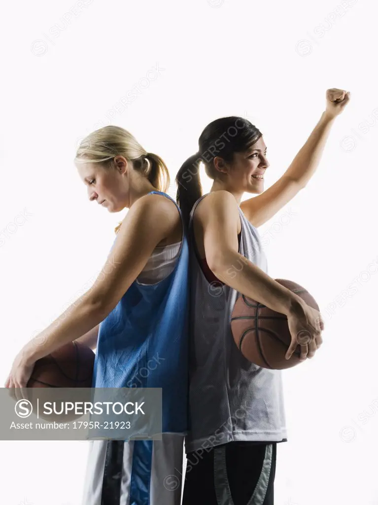 Two basketball players