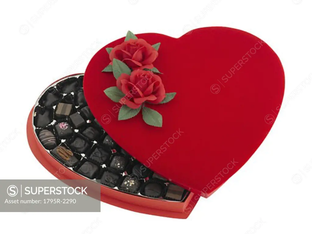Box of Valentine's Day chocolates