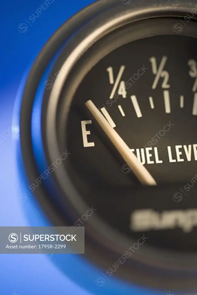 Still life of fuel gauge