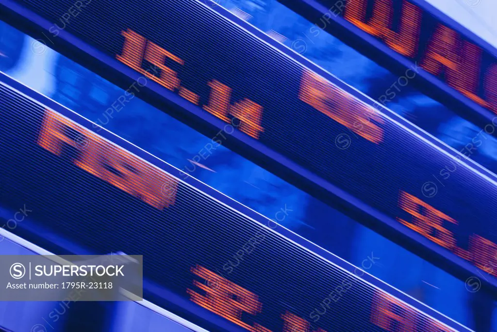 Stock ticker in Times Square, New York City, New York, USA