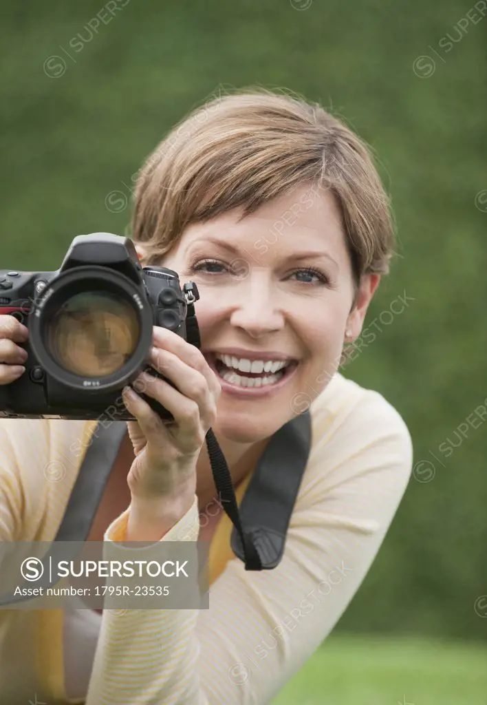 Woman taking picture
