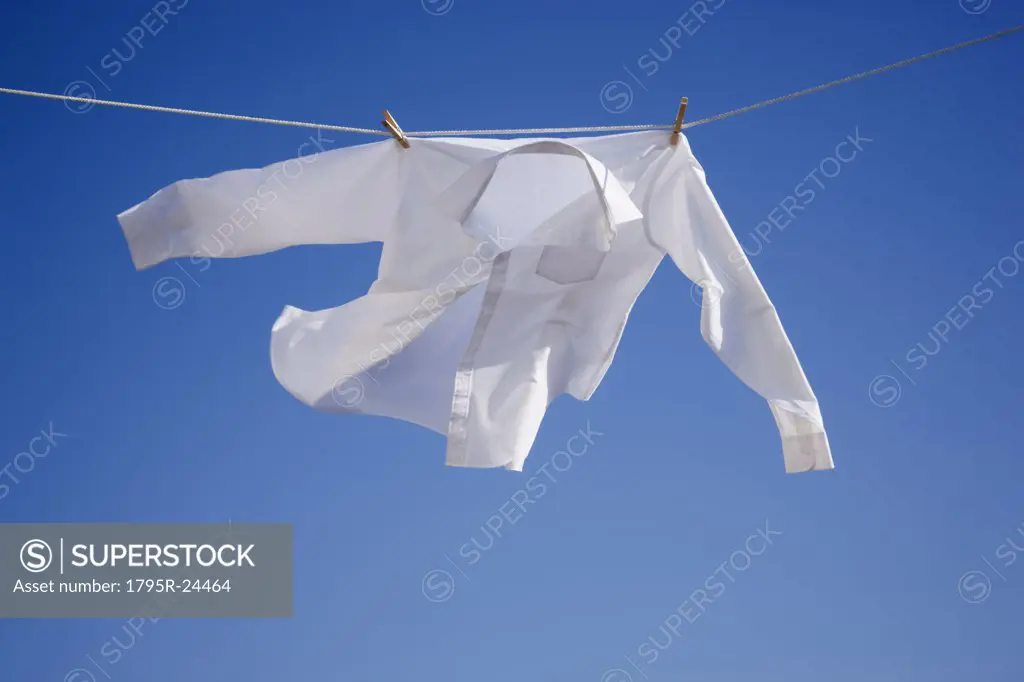 Shirt on clothes line