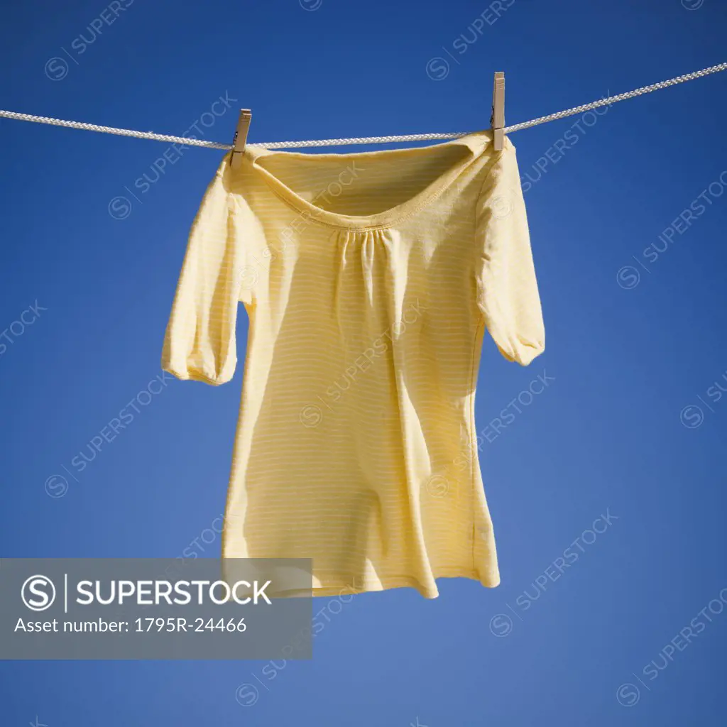 Blouse on clothes line