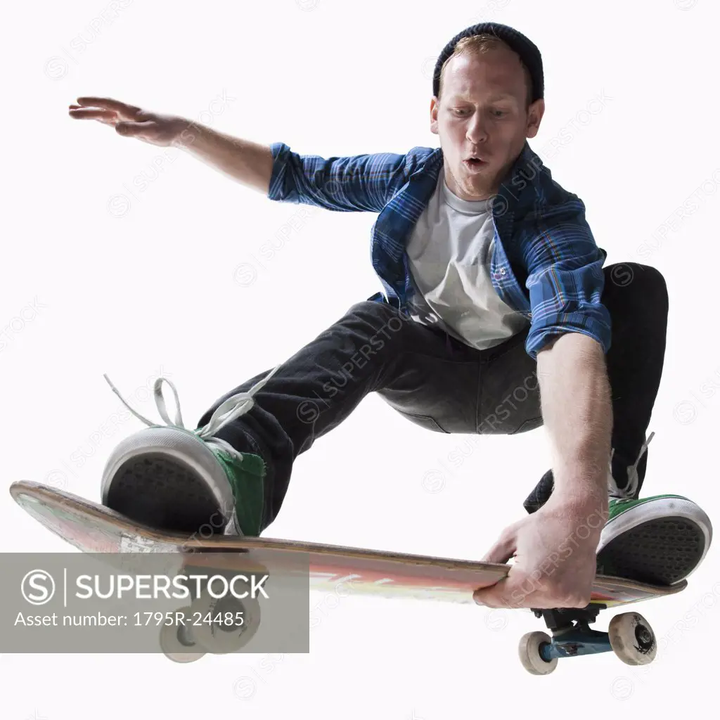 Male skateboarding
