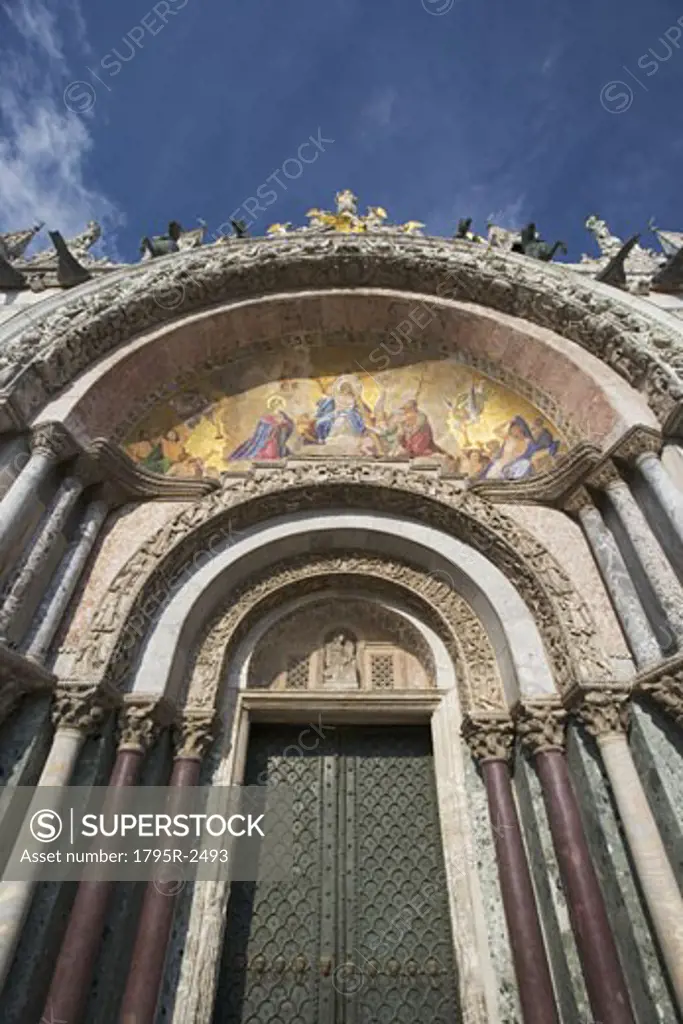 The Last Judgment Byzantine mosaic St Mark's Basilica Piazza San Marco Venice Italy