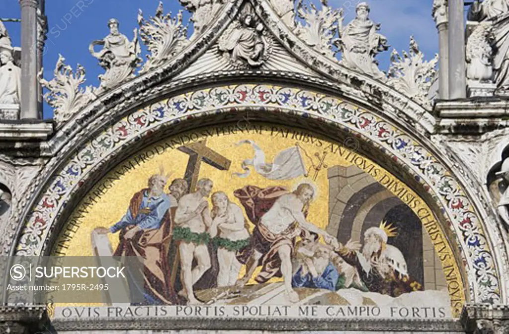 The Ascension Byzantine mosaic Saint Mark's Basilica Venice Italy