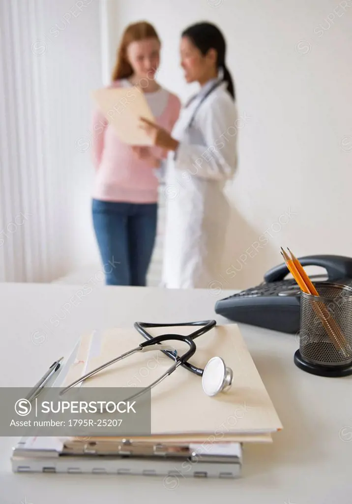 Doctor and patient consultation