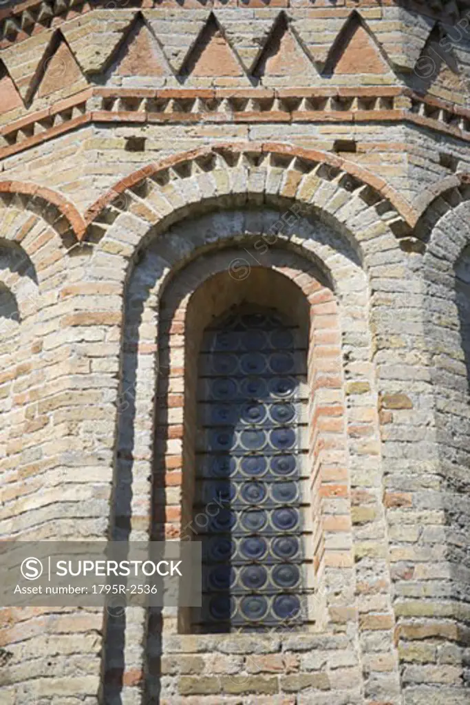 Window of Byzantine church of Santa Fosca Torcello Italy