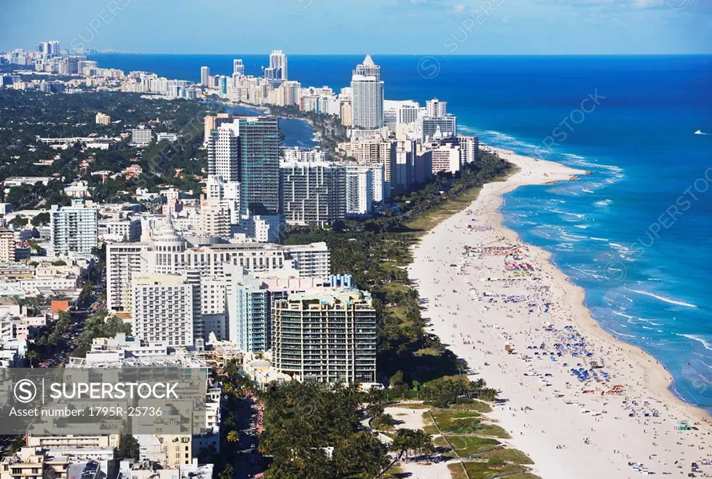 Florida coastline and cityscape