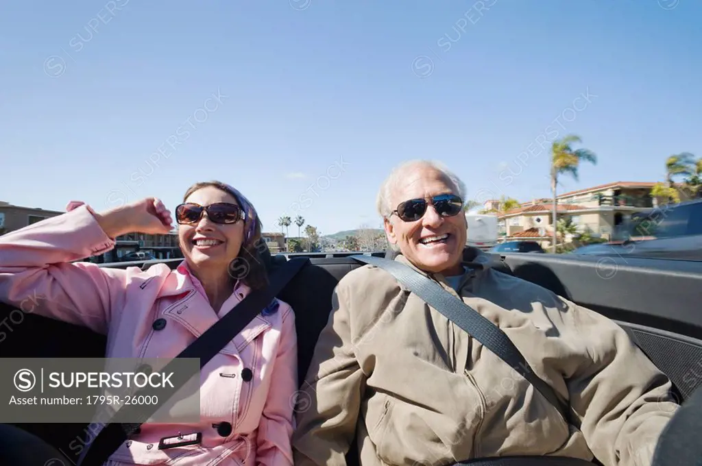 Couple on road trip
