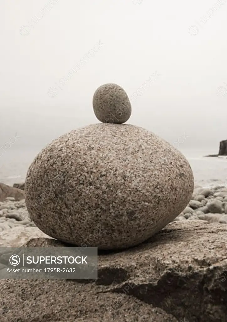 Stones near Otter Cliffs Acadia Maine