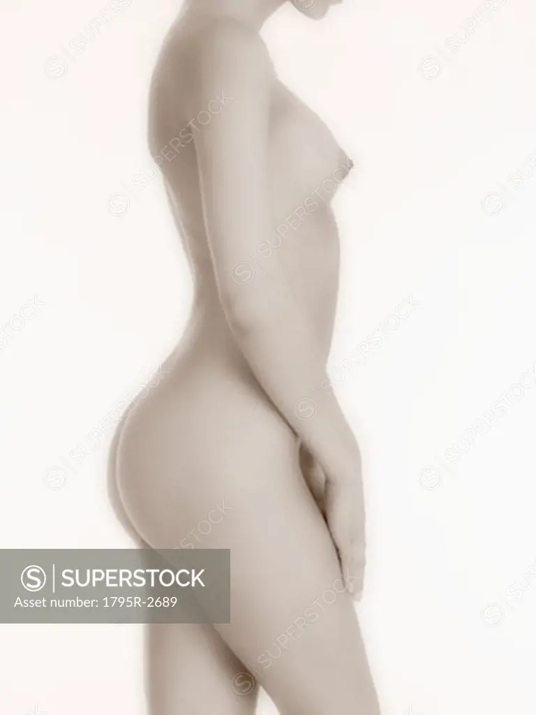 Nude woman in profile