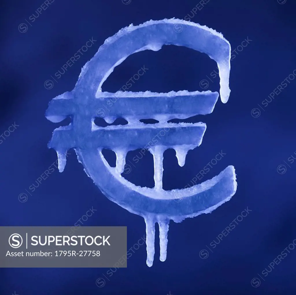Frozen euro symbol