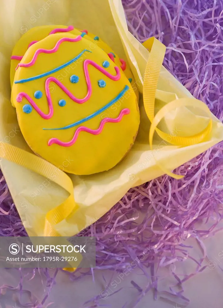 Decorated chocolate Easter egg