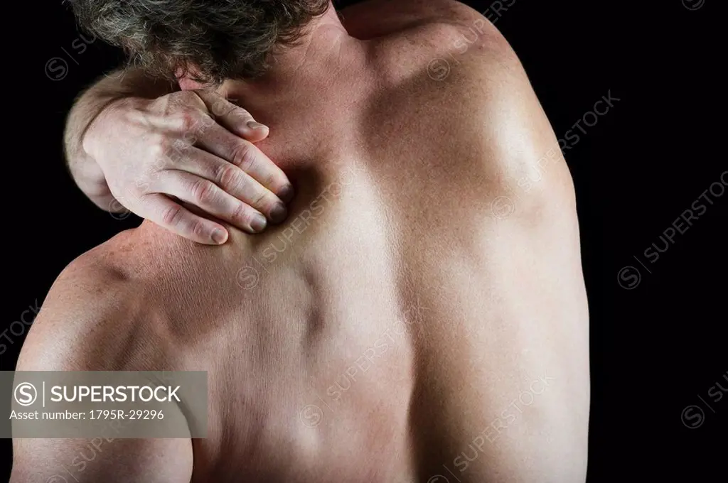 Man with shoulder pain