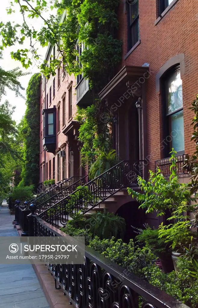 Townhouses in Greenwich Village New York City