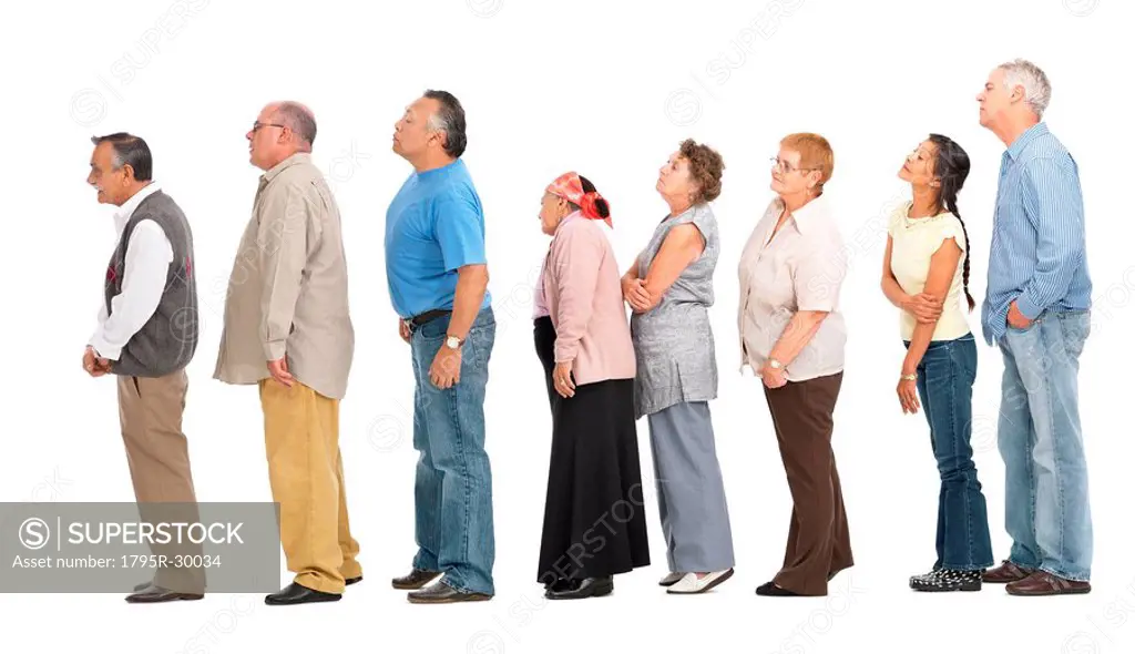 People standing in a line