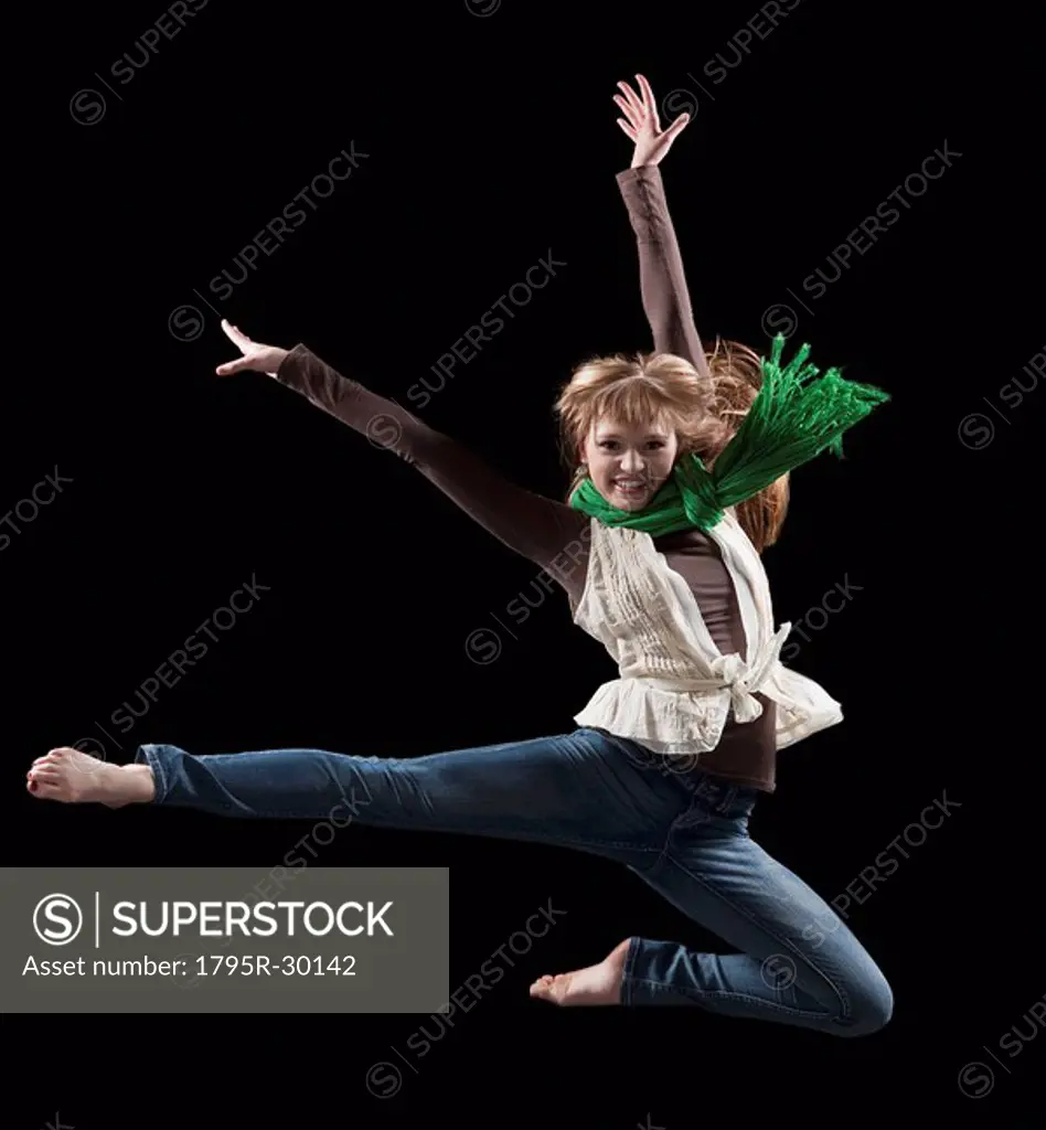 Female dancer performing lyrical dance