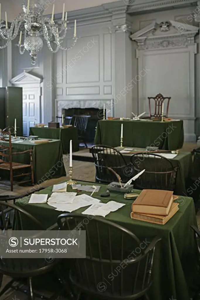 Assembly room in Independence Hall Philadelphia PA
