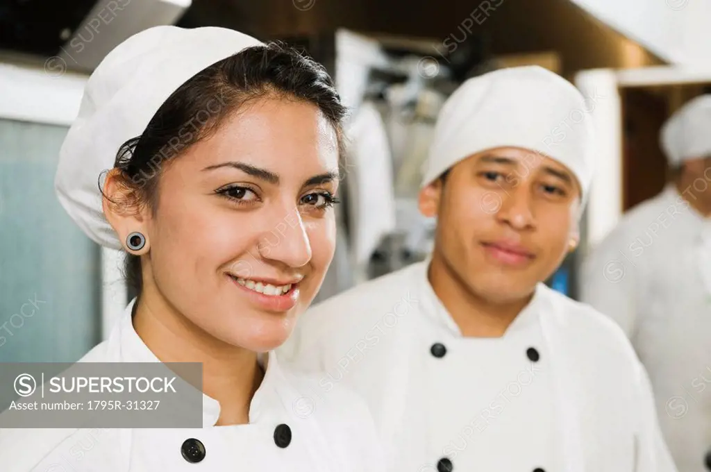 Chefs in bakery