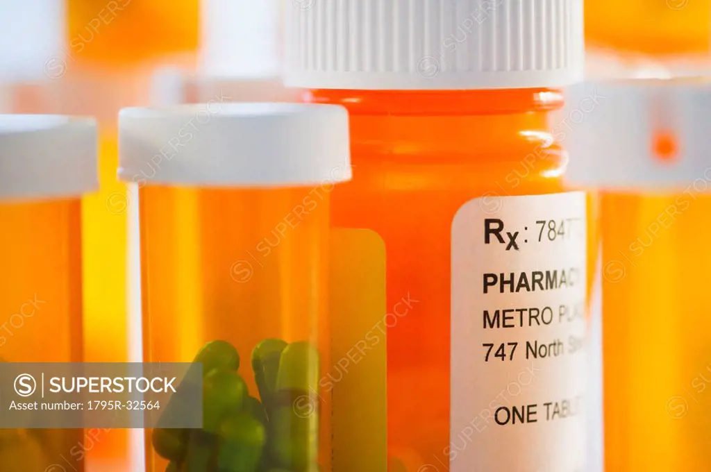Bottles of prescription medication
