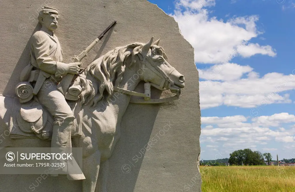 17th Pennsylvania cavalry monument