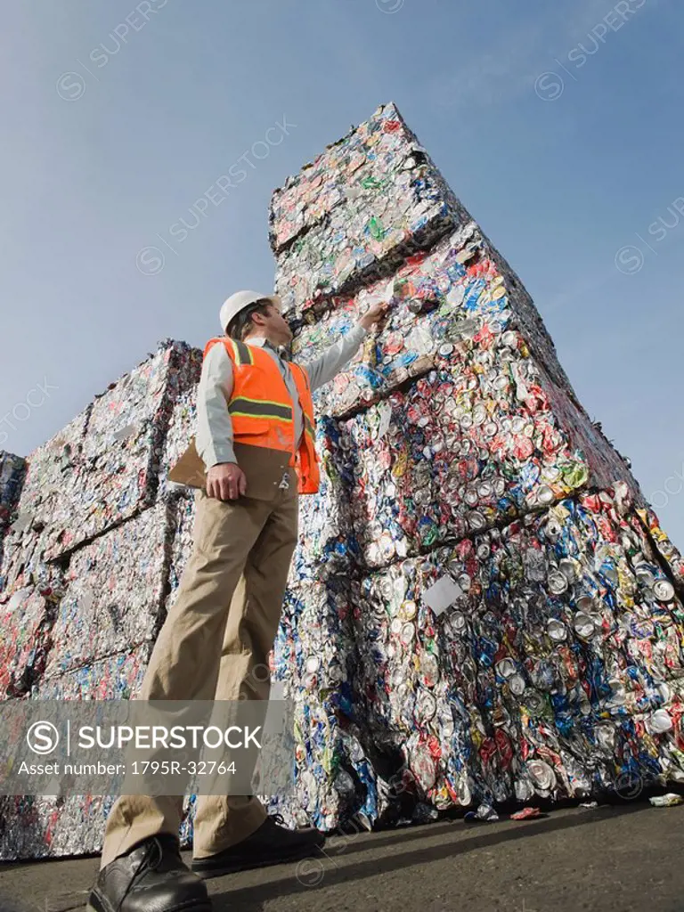 Manager at recycling plant