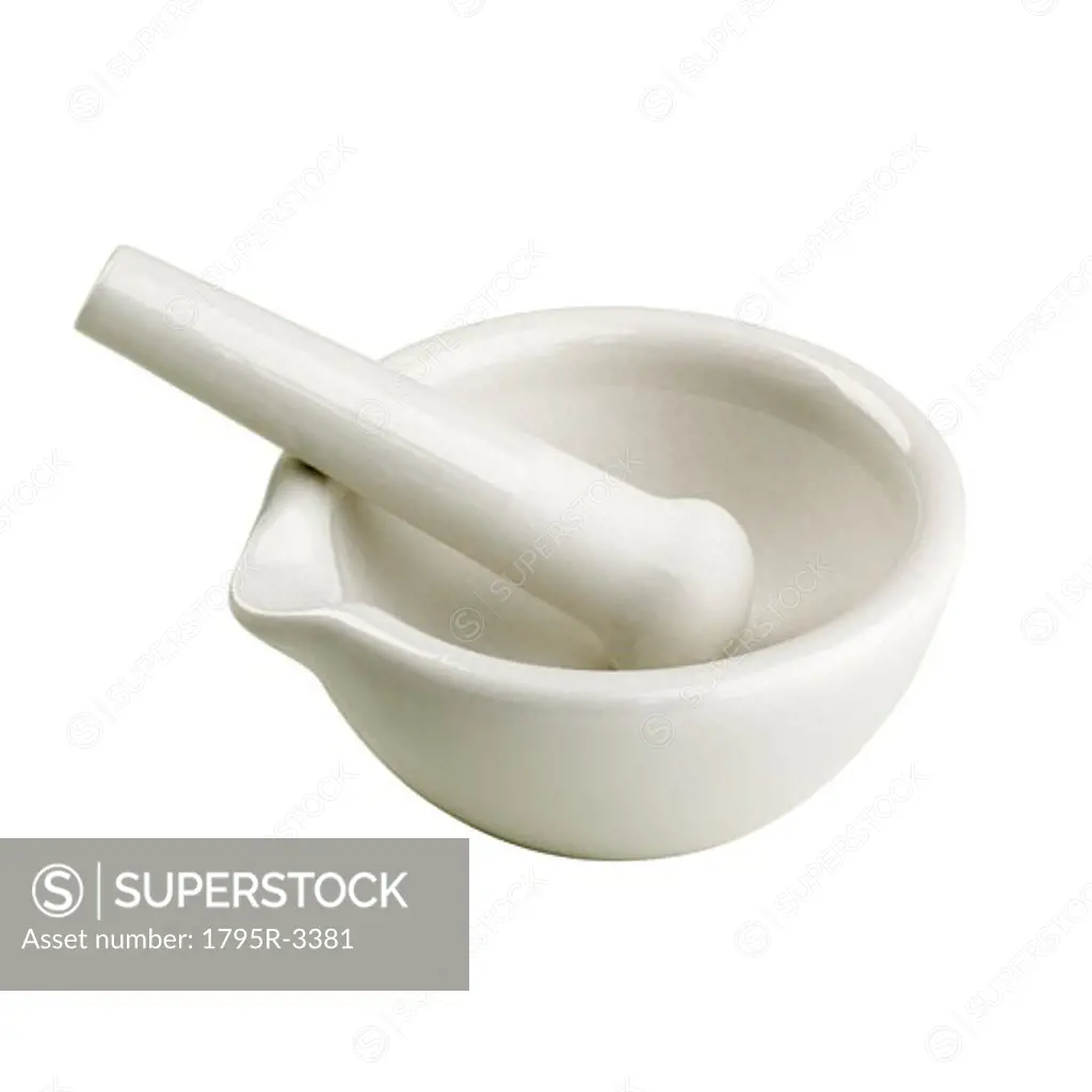 Still life of mortar and pestle