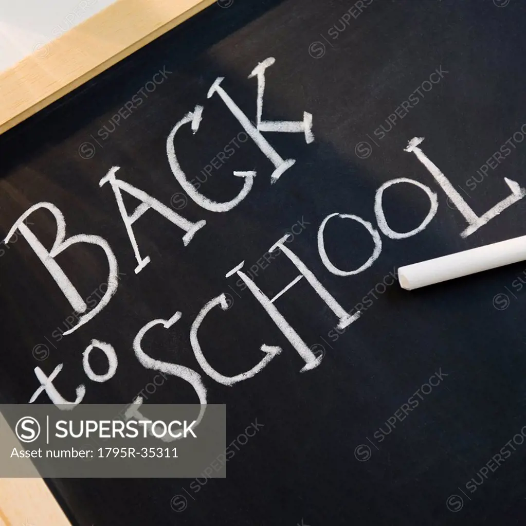 Blackboard reading back to school