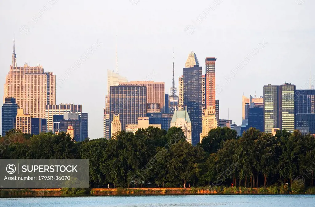 USA, New York State, New York City, Skyline, view from Central Park