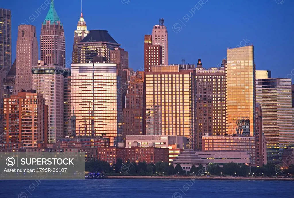 USA, New York State, New York City, View of Battery Park