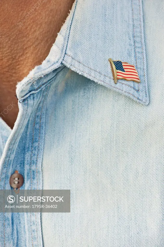 American flag pin