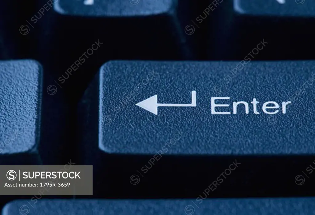 Still life of enter key on keyboard