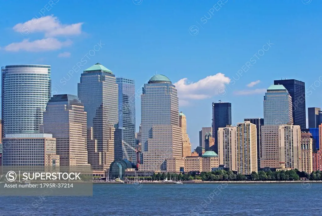 Waterfront cityscape