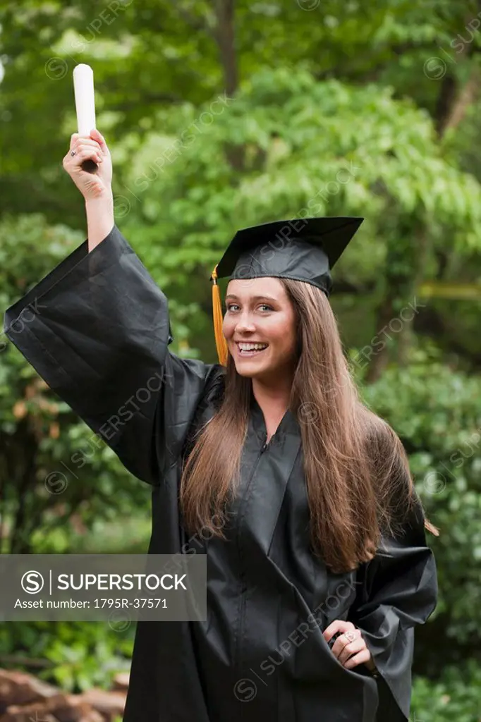 Graduate with diploma