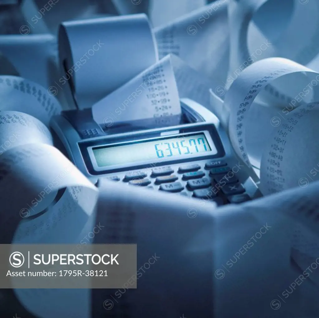 Calculator and receipts