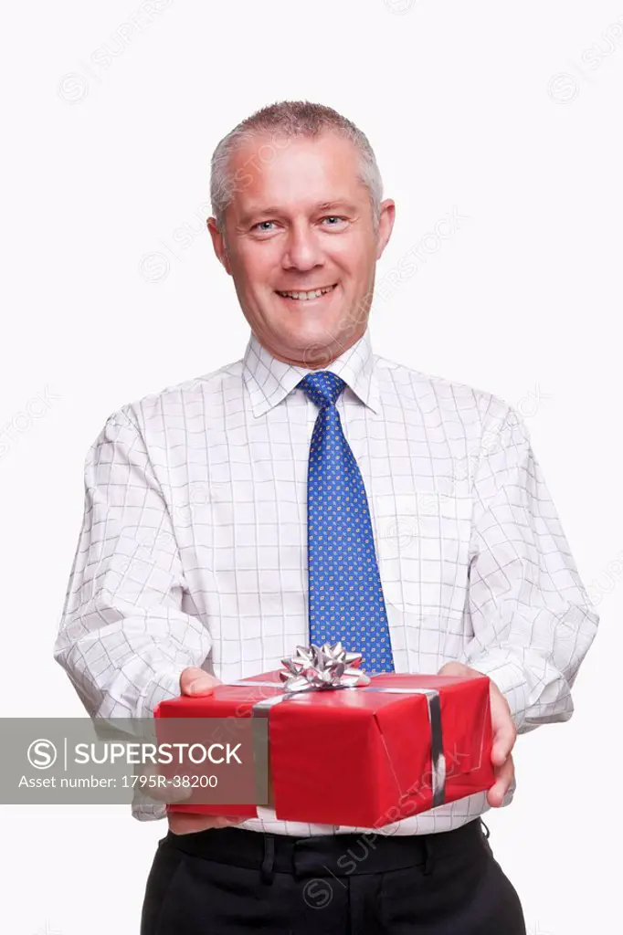Man giving a present