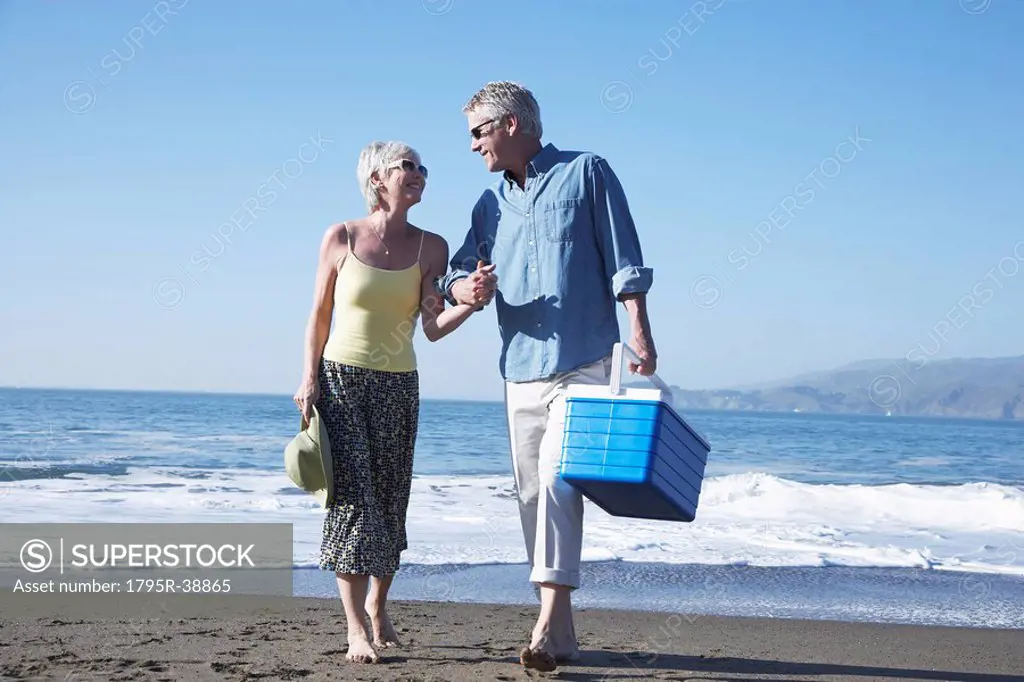 A couple at the beach