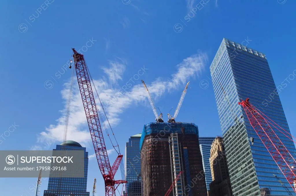 USA, New York, New York City, Construction site of World Trade Center