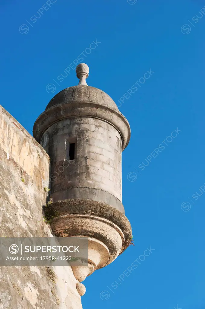 Puerto Rico, Old San Juan, turret of El Morro Fortress
