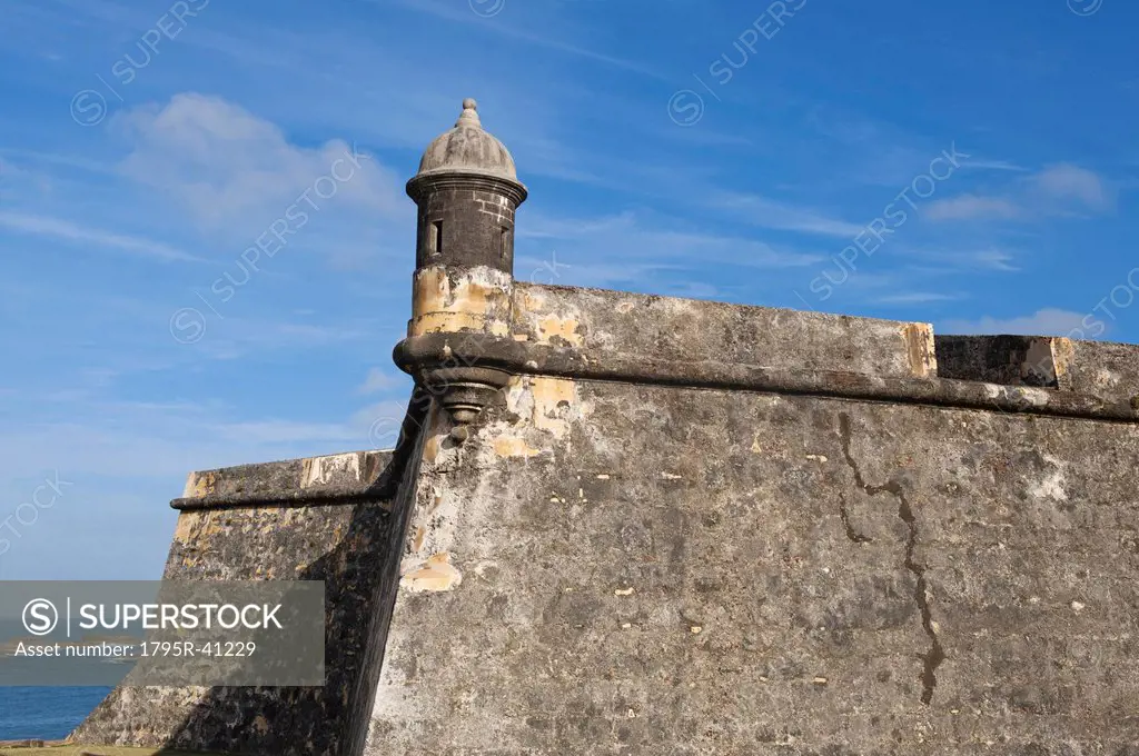 Puerto Rico, Old San Juan, section of El Morro Fortress